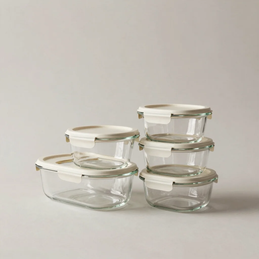 Glass Meal Prep Set